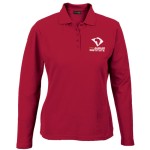 Ladies Pique Knit Long Sleeve Golfer 